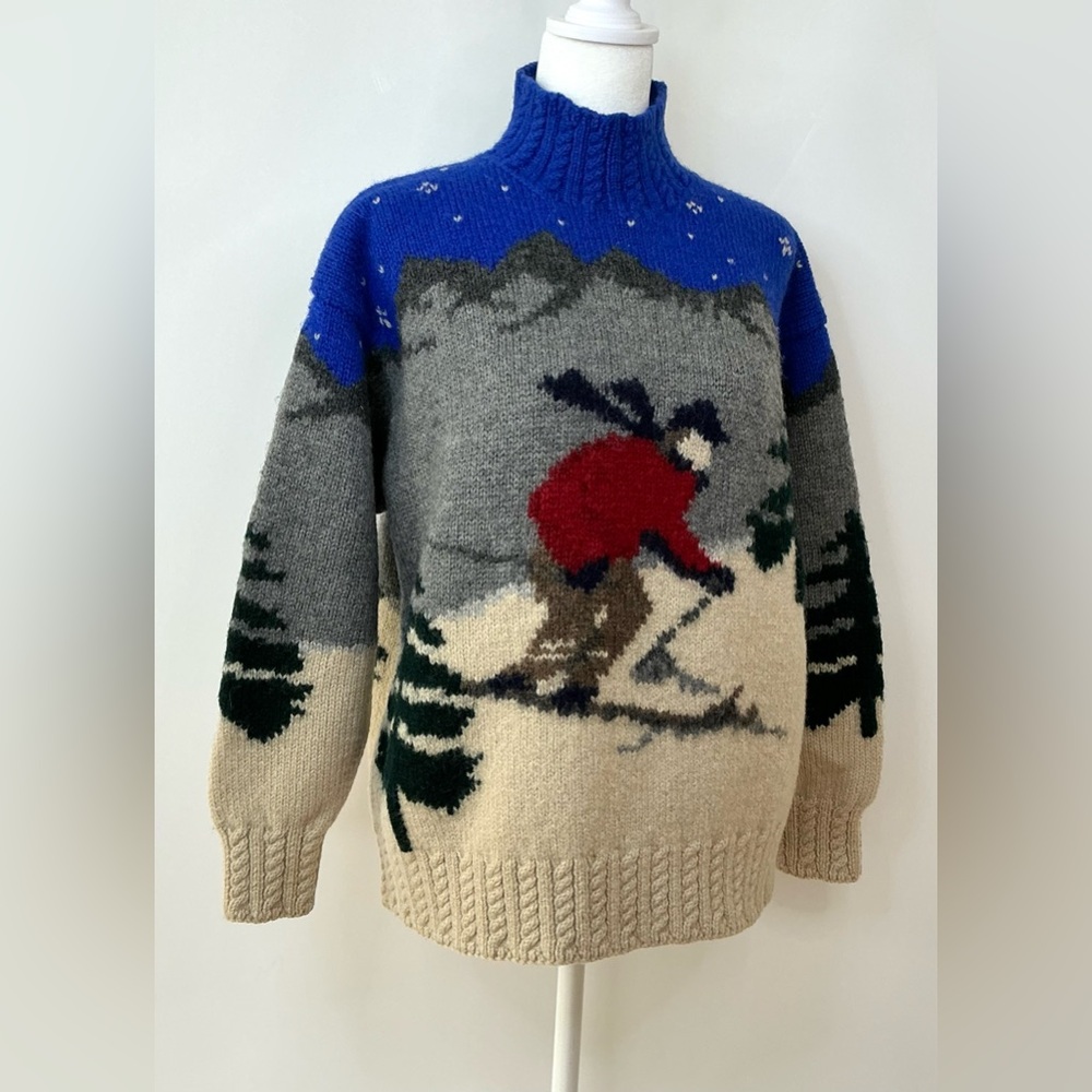 Vintage Lauren Ralph Lauren Hand Knit Wool Sweater - Picture 5 of 14